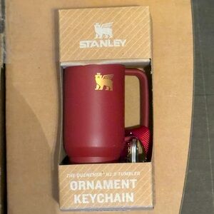 Stanley Ornament Keychain - Burgundy - New in Box! Limited Edition!